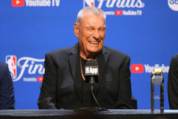 Chuck Daly Lifetime Achievement Award recipient Don Nelson speaks during a press conference before Game 2 of the NBA Finals basketball series against the Oklahoma City Thunder, June 8, 2025, in Oklahoma City. (AP Photo/Kyle Phillips, File)