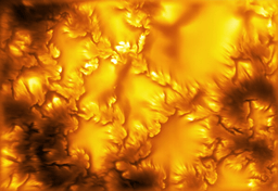This undated image provided by the NSF National Solar Observatory on Monday, Aug. 3, 2026, shows the sun's surface. (National Science Foundation National Solar Observatory via AP)