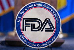 The Food and Drug Administration seal is seen at the Hubert Humphrey Building Auditorium in Washington, April 22, 2025. (AP Photo/Jose Luis Magana, File)