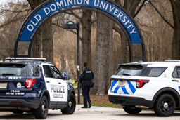 Police arrive outside Old Dominion University's campus after reports of an active shooter on March 12, 2026 in Norfolk, Va. (Kendall Warner/The Virginian-Pilot via AP, File)