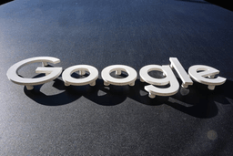The Google logo is seen on a building in New York, Oct. 27, 2025. (AP Photo/Gene J. Puskar, File)